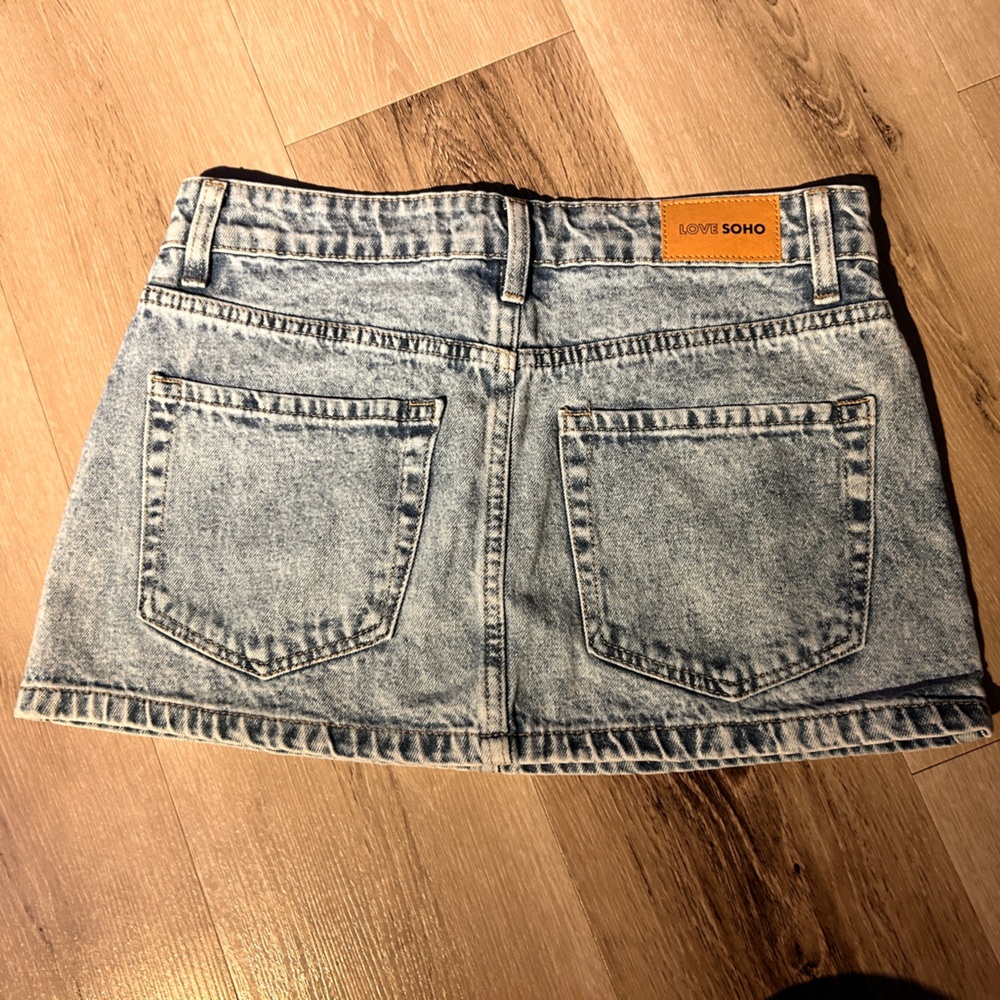 SOHO Light Blue Denim Mini Skirt